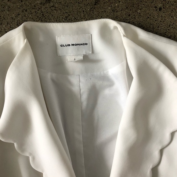 ❌SOLD❌ Club Monaco White Summer Blazer - Picture 4 of 10
